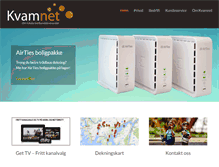 Tablet Screenshot of kvamnet.no